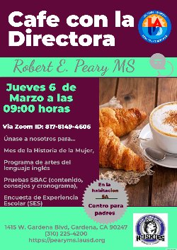 familias de perros esquimales,    Únase a nosotros para nuestro tercer café con el director para el semestre de primavera de 2025.